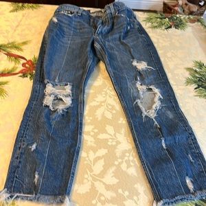Abercrombie and Fitch high rise mom jeans